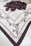 Floral Fular  Bordo