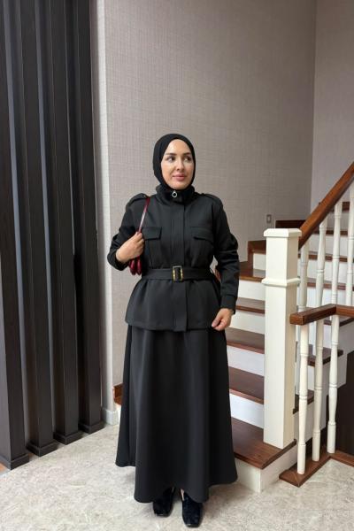 HOLA ETEKLİ TAKIM SİYAH