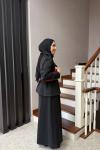 HOLA ETEKLİ TAKIM SİYAH