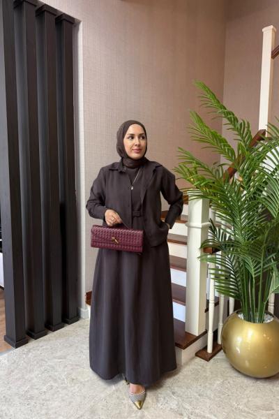 Lena Takım Kahverengi