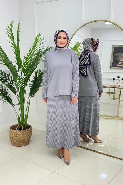 ADEN MERSERİZE TAKIM - GRİ Gri