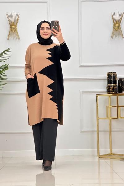 AHSEN TUNİK-CAMEL Camel