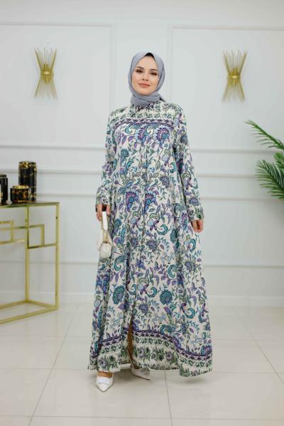 ALAÇATI ELBİSE FERACE-TURKUAZ Turkuaz