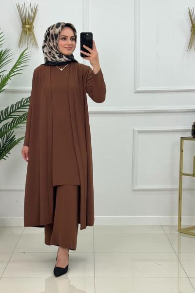 Alya Takım - Kahverengi Kahverengi