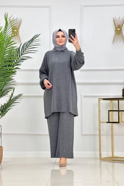 BALON KOL ZARİF TAKIM-ANTRASİT Antrasit