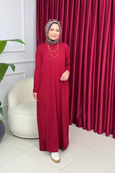 BASIC İÇ ELBİSE - BORDO Bordo