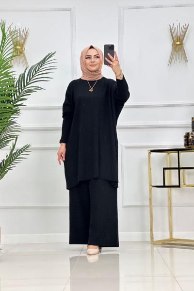 BATTAL TRİKO TAKIM-SİYAH Siyah