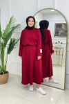 COMFY SWEAT ELBİSE - BORDO Bordo