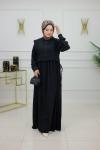 DİCLE ELBİSE - SİYAH Siyah