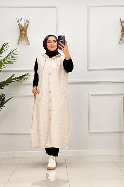 ESİN YELEK - BEJ Bej