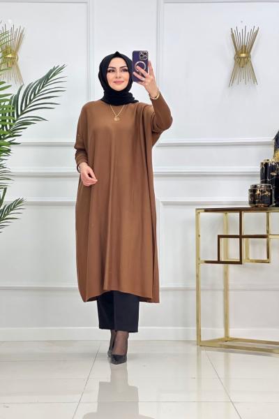 EVİN TRİKO TUNİK-SÜTLÜ KAHVE Sütlü Kahve