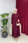 GÜLBEN ETEKLİ TAKIM - BORDO Bordo