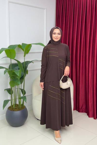 GÜLBEN ETEKLİ TAKIM - ACI KAHVE Acı Kahve