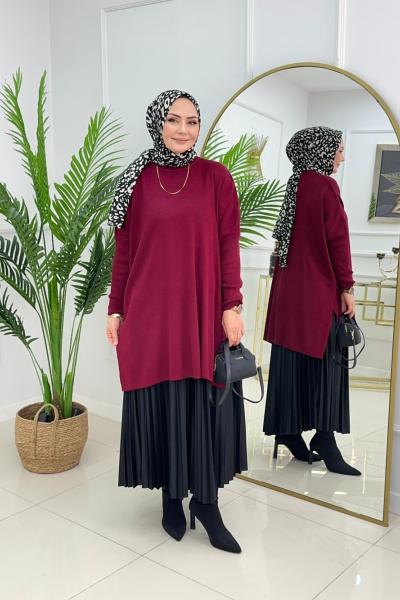 HİPNOZ TUNİK - BORDO Bordo