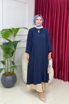 IRMAK TUNİK - LACİVERT  Lacivert
