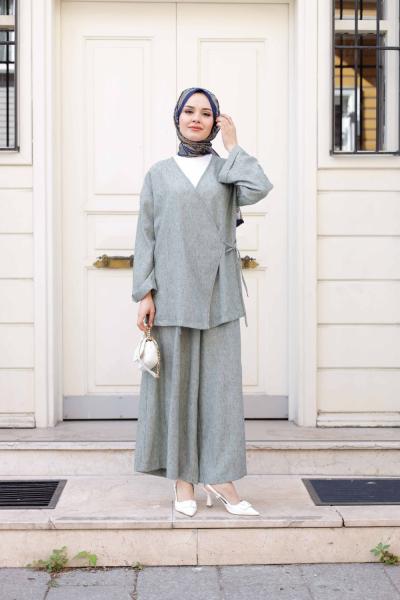 LAVİN KİMONO TAKIM Mint Yeşili