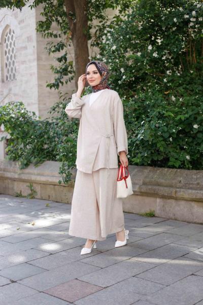 LAVİN KİMONO TAKIM Bej