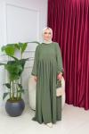 LEYLA ELBİSE - HAKİ Haki