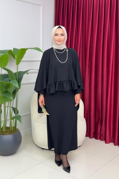 LOLA ETEKLİ TAKIM - SİYAH Siyah