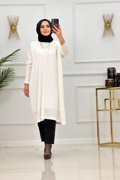 LOREN TUNİK-BEYAZ Beyaz