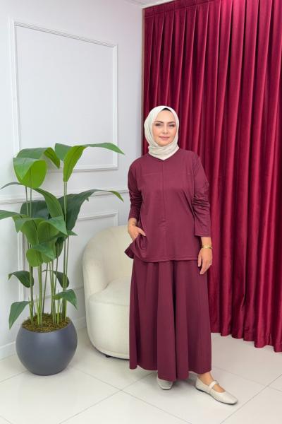 MELİNA TAKIM - BORDO Bordo