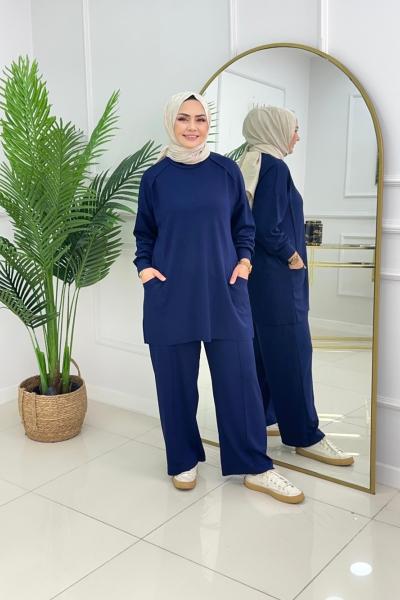 MİNA TAKIM - LACİVERT Lacivert