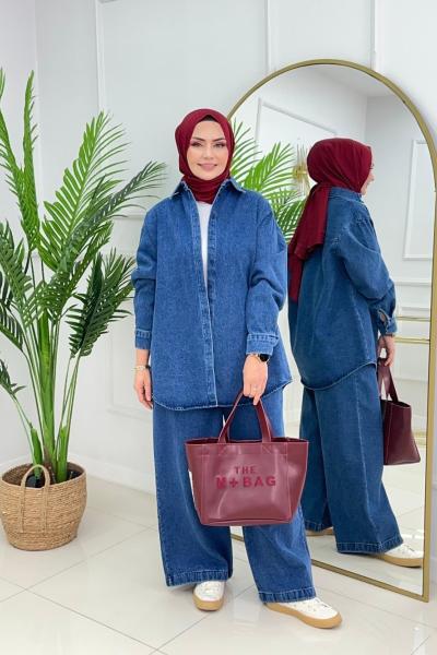 MONAİR DENİM TAKIM - LACİVERT Lacivert