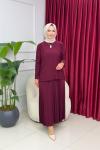 NARE ETEKLİ TAKIM-BORDO Bordo
