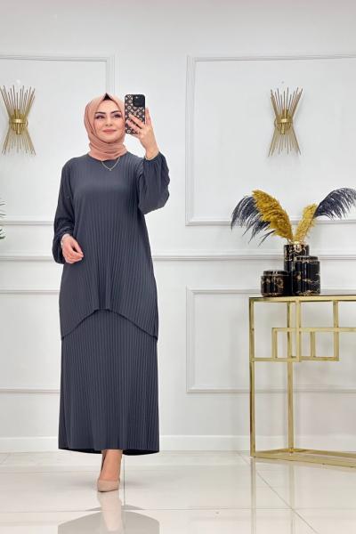 Nida Etekli Takım Antrasit