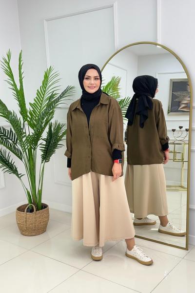 PERY GÖMLEK - HAKİ Haki