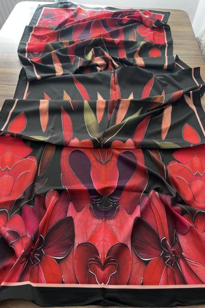 Şal Siyah Kırmızı