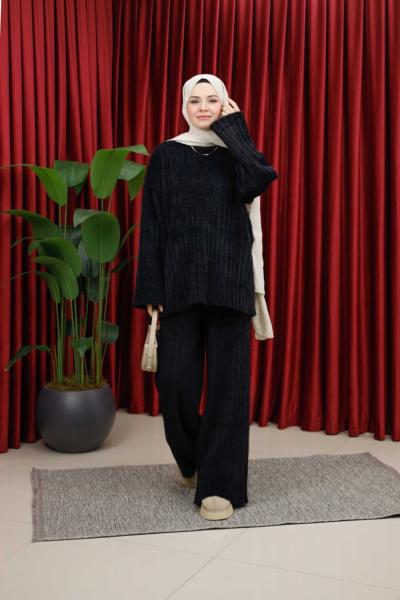 SOFT ANGORA TAKIM - SİYAH Siyah