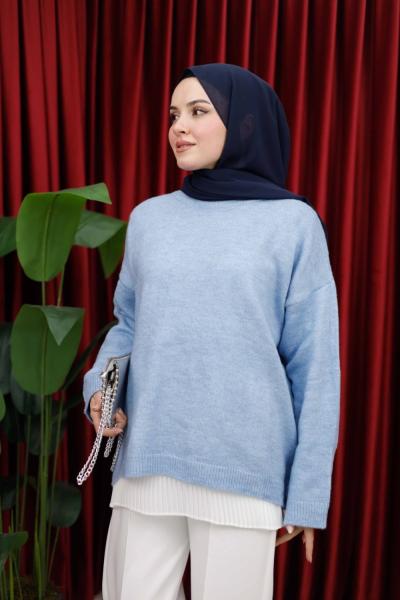 TRİKO KAZAK - BEBE MAVİSİ Bebe Mavisi