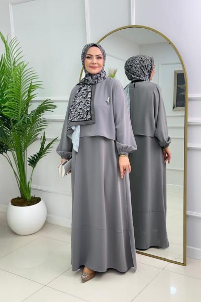YASEMEN ELBİSE - ANTRASİT  Antrasit