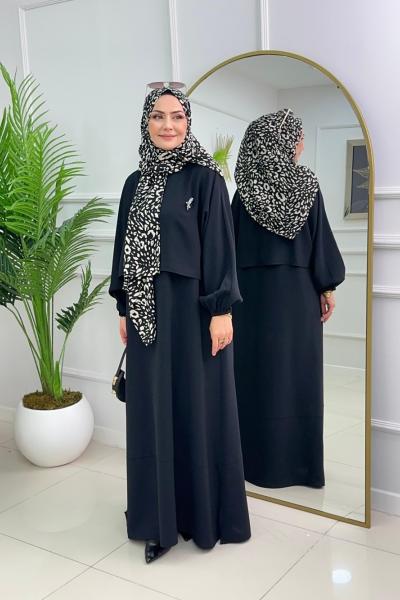 YASEMEN ELBİSE - SİYAH Siyah
