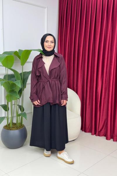 ZERA CEKET-BORDO Bordo