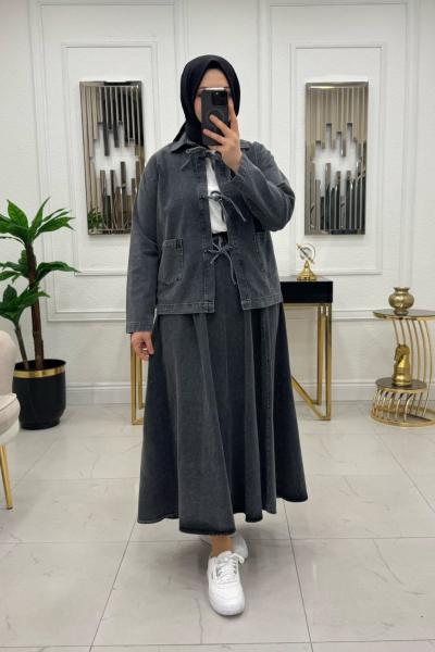 Ada Etekli Takım - Antrasit