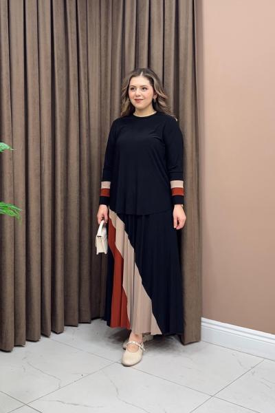 Amara Etekli Takım - Siyah