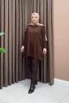 Basic Triko Tunik - Acı Kahve