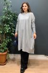 Basic Triko Tunik - Gri