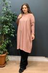 Basic Triko Tunik - Pudra