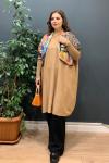 Basic Triko Tunik - Camel