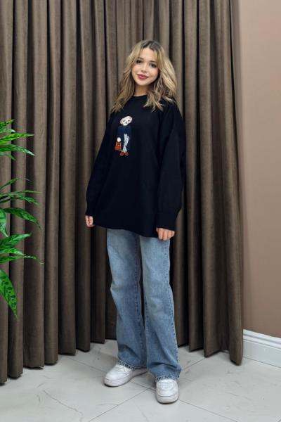 Bear Tunik / Kazak - Siyah