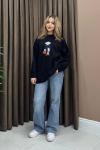 Bear Tunik / Kazak - Siyah