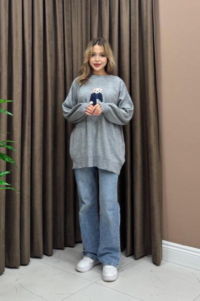 Bear Tunik / Kazak - Gri