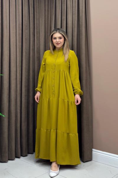 Berry Elbise - Yağ Yeşili