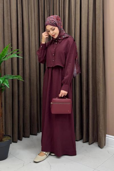 Berry Yelekli Takım - Bordo