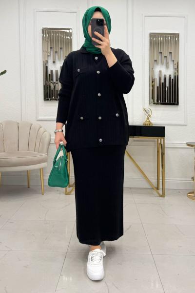 Aybüke Triko Takım - Siyah