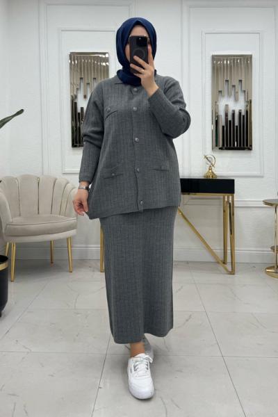 Aybüke Triko Takım - Antrasit