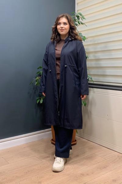 Brand Yağmurluk Trenç - Lacivert